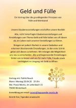 Geld und Fülle Vortrag